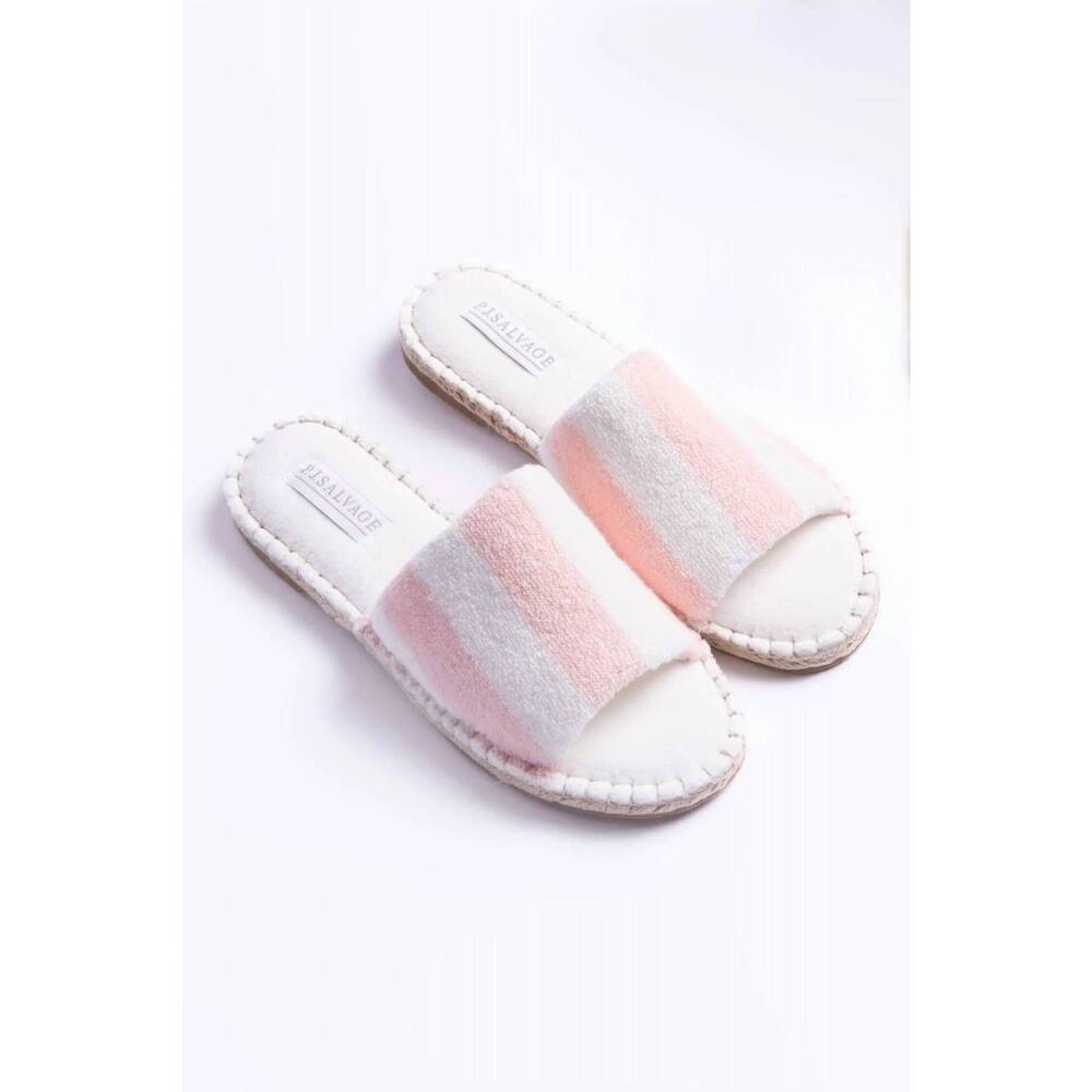 NEW PJ SALVAGE women's resort essentials slipper slides in pink rose